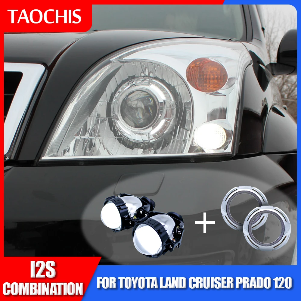 

Светодиодные проекционные линзы TAOCHIS 2,8 дюйма I2S Bi с кожухом для объектива, комбинация для Toyota Land Cruiser Prado 120, модификация CarLight