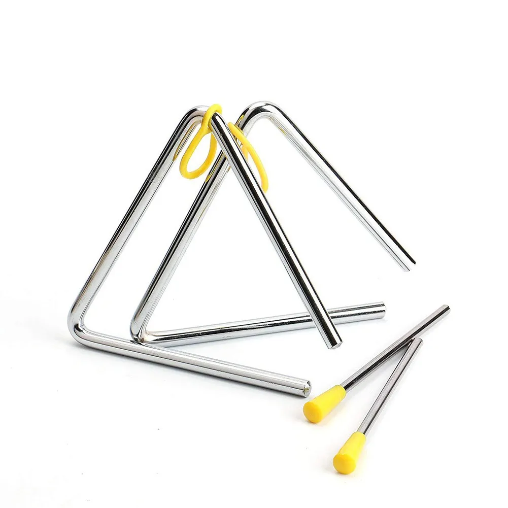 

1 Set Musical Instrument Rhythm Educational Trixes Musical Triangle Steel School Percussion Instrument With Beater Kids Toys