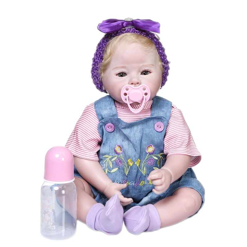 

50cm Realistic Doll Soft Body Vinyl Toddler Babies Lifelike Girl Princess Play Toy Birthday Christmas Gift