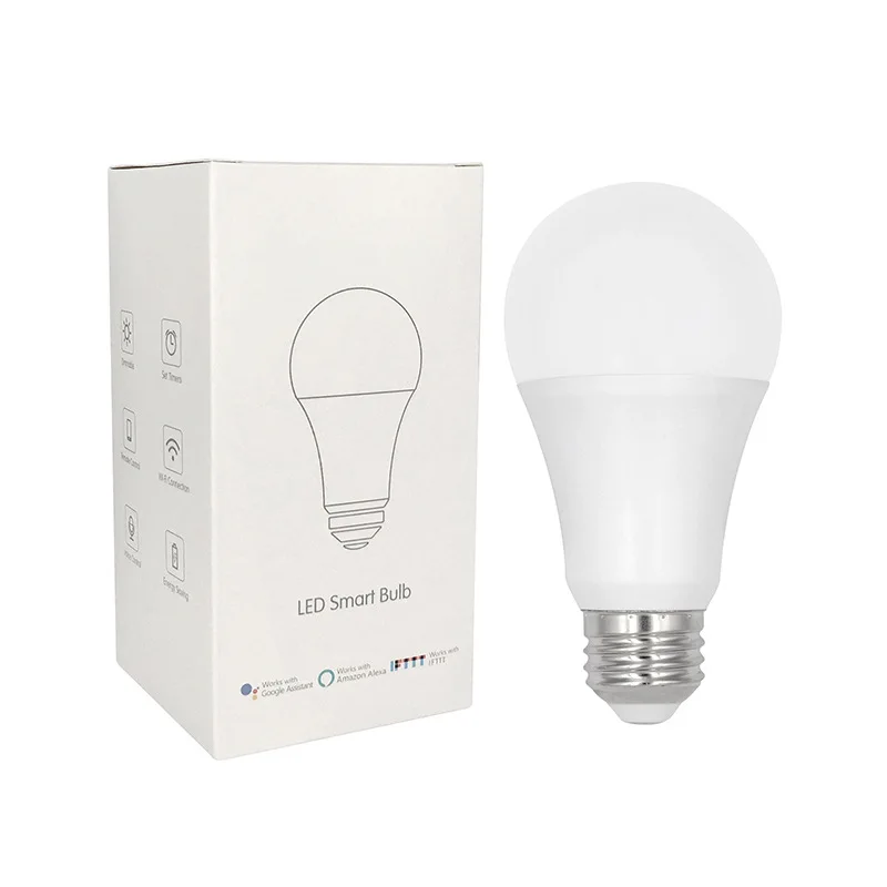 Tuya Smart Life Wifi умный светодиодный светильник, лампа E27 7,5 Вт 750Lm RGB+ 6500K холодный белый светильник, работает с Alexa Google Home IFTTT