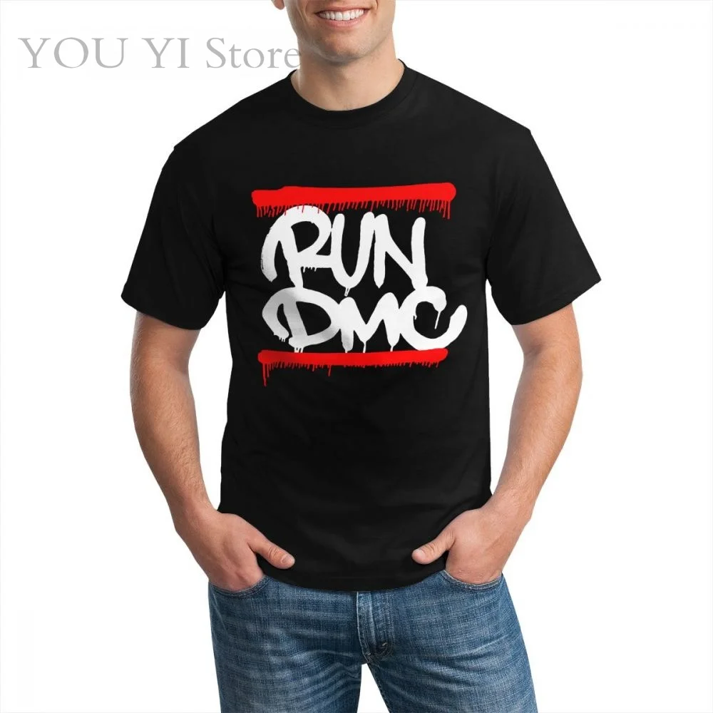 Run Dmc капельная графическая футболка с логотипом для мужчин 2020|Мужские футболки| |