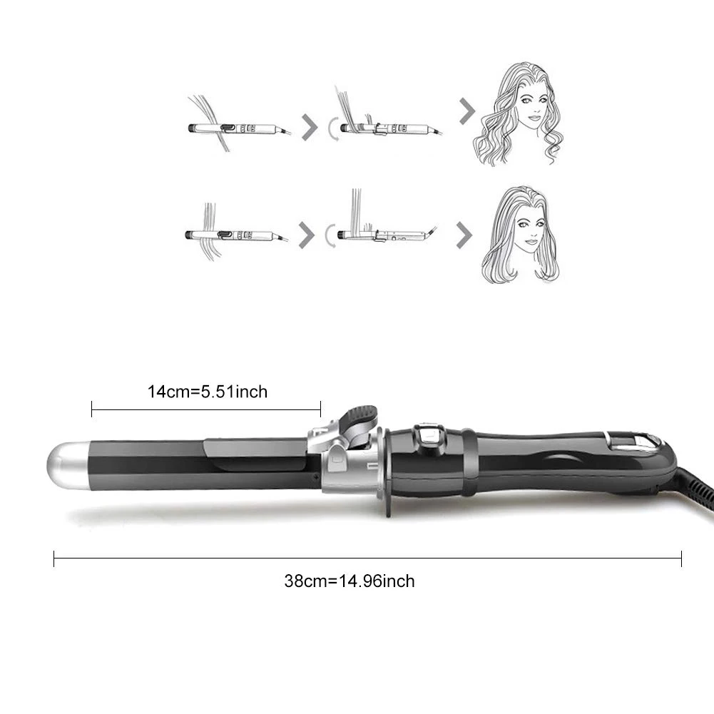 

Portable Electric Automatic Hair Curling Iron PTC Ceramic Hair Curler Styling Tools 360 Degree Rotating Household Curling Iron