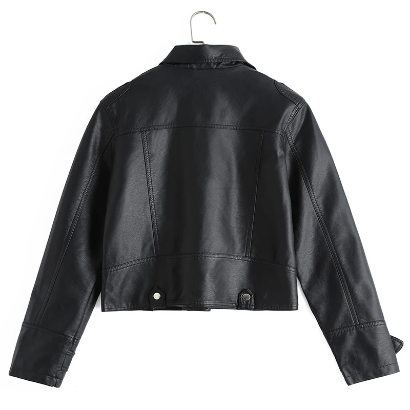 Куртка женская Байкерская короткая из экокожи розовая/черная|Кожаные куртки| |