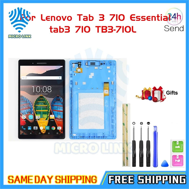 

Новый 7-дюймовый ЖК-дисплей с сенсорным экраном для планшета Lenovo Tab 3 710