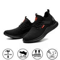 summer steel toe work shoes men puncture proof safety shoes man light industrial casual shoes male workplace safety work boots