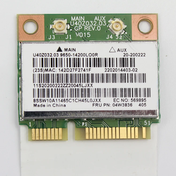 Новый оригинальный ноутбук Lenovo THINKPAD X140E Wi Fi беспроводная карта 04W3836|Сетевые карты|