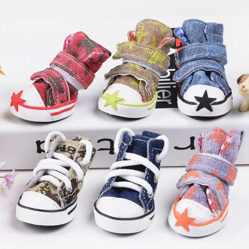 

Dog Shoes Fashion Canvas Shoes Non-slip Sole Autumn Winter Duck Shoes For Small Medium Dogs Pet Supplies