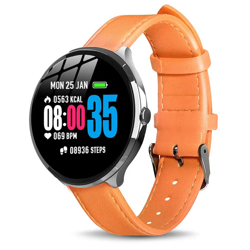 Смарт-часы KOSPET V12 IP67 водонепроницаемые 180mAh 1," Buletooth Heart Rate Sprots умные часы для поддержания здорового образа жизни мужчин и женщин для IOS Android Phone - Цвет: Orange Color