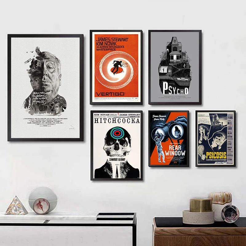 Alfred Хичкок постер с прозрачным изображением настенные наклейки украшение дома