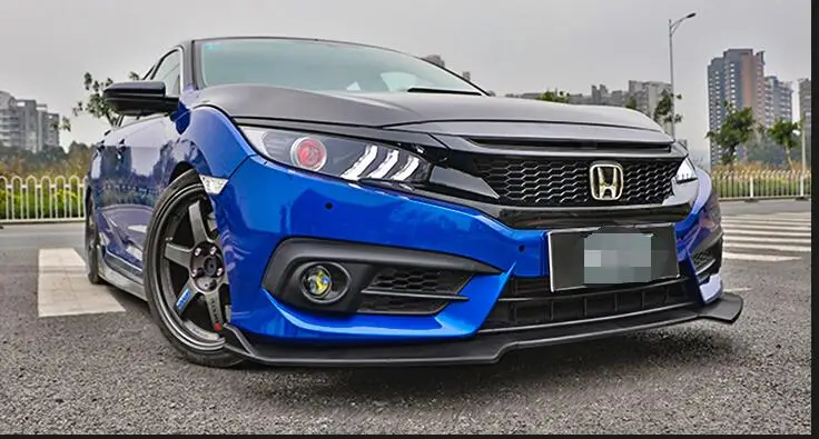 Для HONDA CIVIC ABS задний бампер диффузор протектор для 2017-2018 Body kit передний Лопата