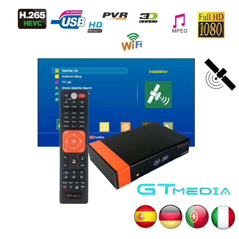 Gtmedia V8 NOVA от Freesat Super такой же как GTMEDIA Honor DVB S2 для 4 лет европейская cline Wi Fi высокое