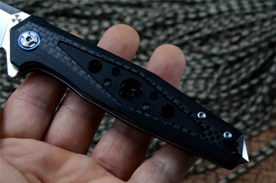 Новинка карманные складные ножи JR3347 D2 лезвие G10 из углеродного волокна для