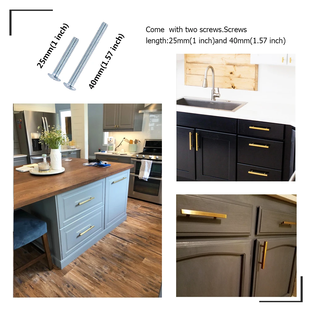 Золотая для шкафа Knbs Ручки Латунный комод выдвижные ящики кухня 3 5 Шкаф Тянет