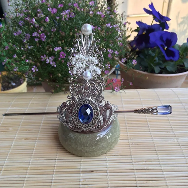 Старинная корона аксессуары для волос воин Меч головной убор Ретро стиль Hanfu