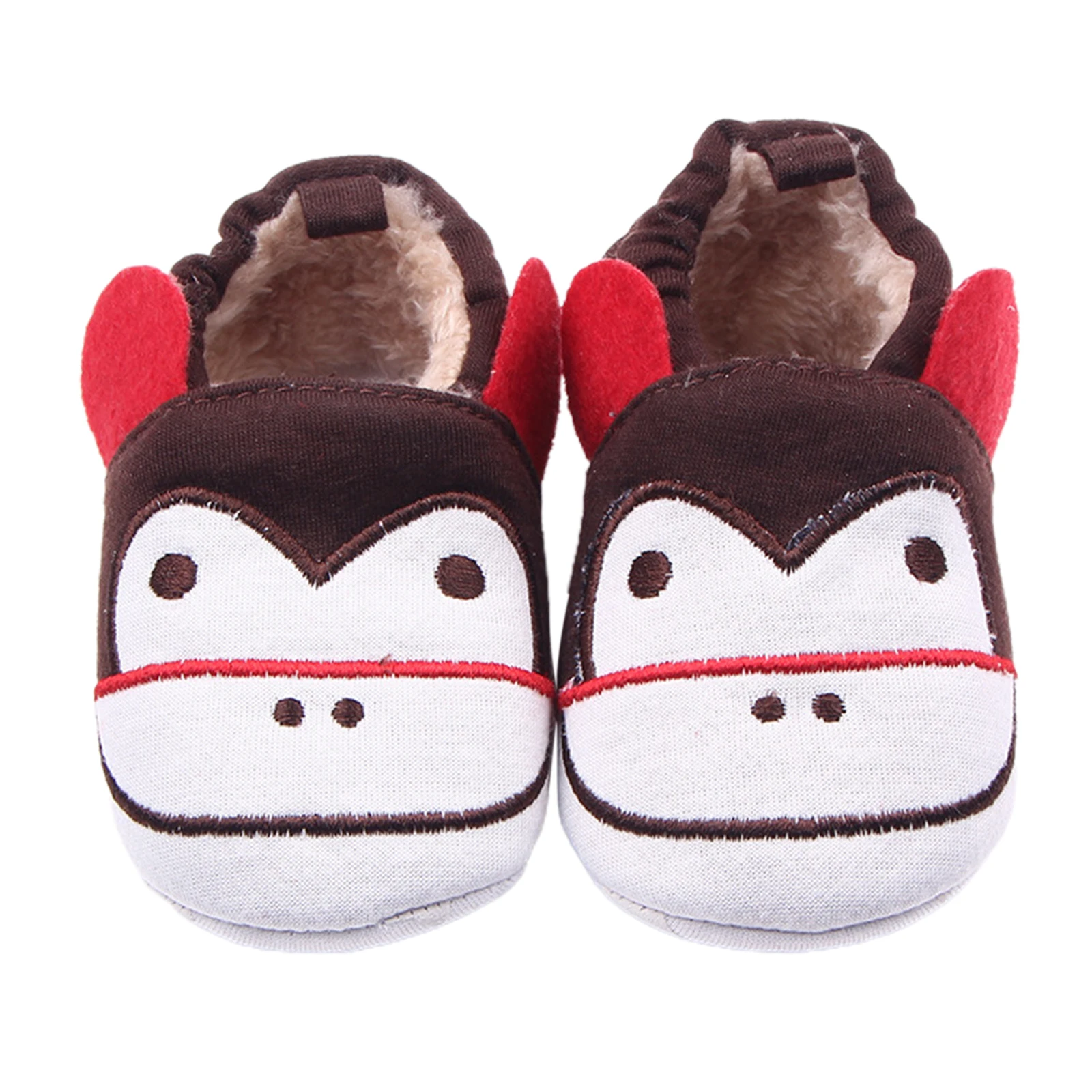 2020 Детские Плюшевые Пушистые утепленные туфли Милая мультяшная обезьяна Божья