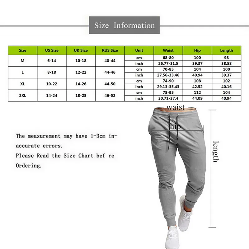 

2021 Men's Sports Trousers Jogging Pants Running Pants Men Joggers Sweatpants Slim Fit Pants Bodybuilding Pants
