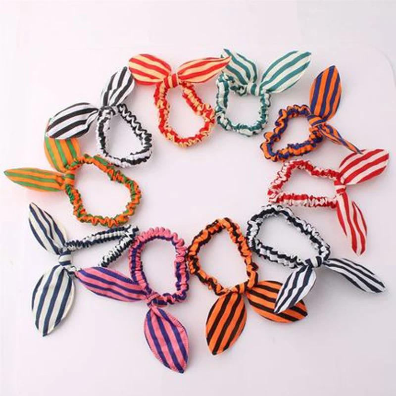 

10pcs Rabbit Ear Hairband Organizer Elastic Key Storage