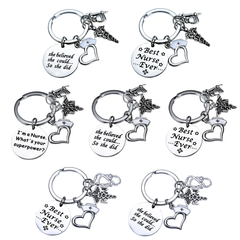 Брелок для ключей медсестры брелок с любовным сердцем подарок больницы школы