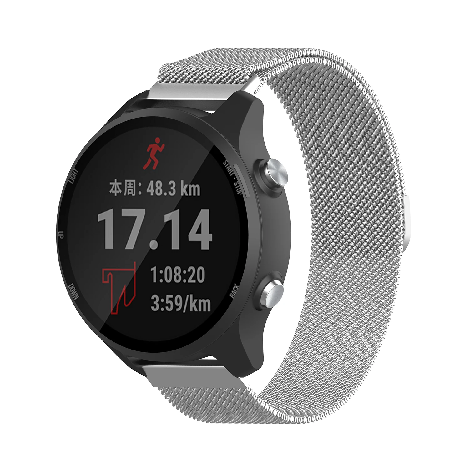 20 мм Миланский ремешок для Garmin Forerunner 245/645 ремешок для Vivoactive 3 3 музыка/vivomove HR Смарт часы браслет Мода Correa