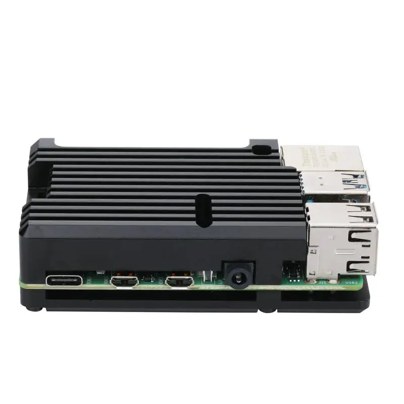 Высококачественный Алюминиевый Чехол Raspberry Pi 4 с двойным вентилятором