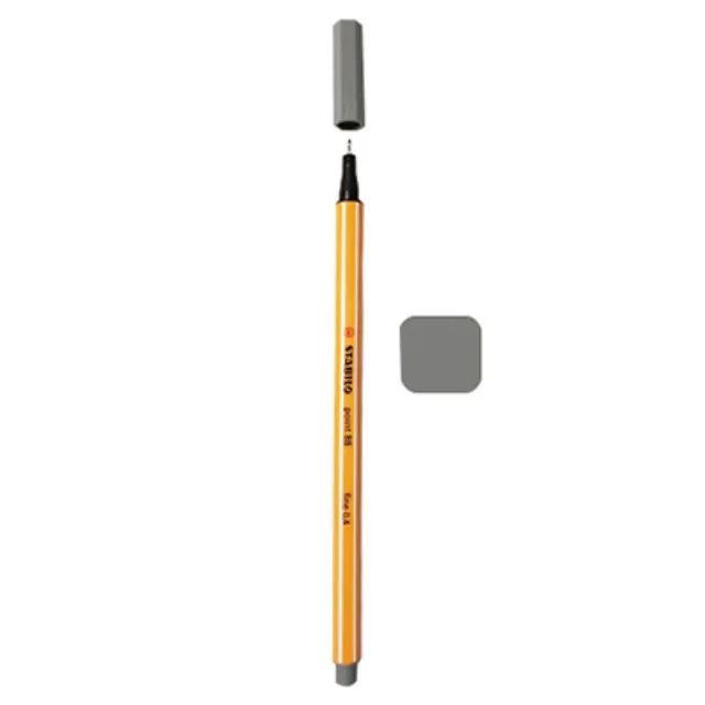 24 1 шт. точка 88 Fineliner 0,4 мм войлочный Наконечник Ручка профессиональная линия художественный маркер для чертежный вкладыш иллюстрация эскизная ручка дизайн - Цвет: 24