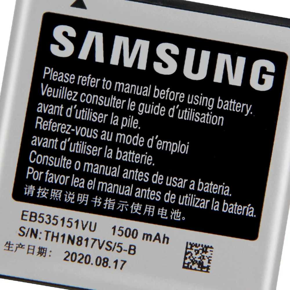 Оригинальная запасная батарея Samsung для Galaxy S Advance i659 i9070 B9120 W789 натуральная