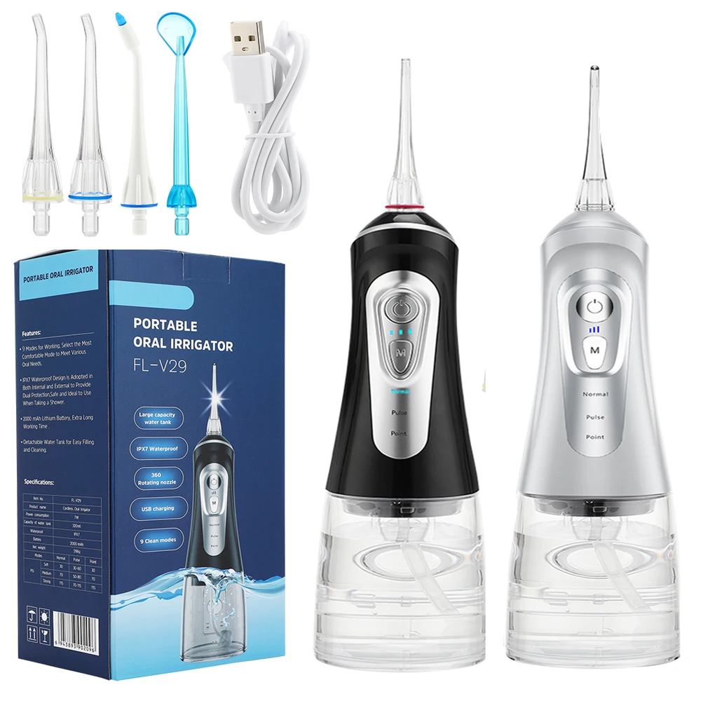 

Cordless Teeth Flusher Dental Oral Irrigator 320ML Water Tank Teeth Braces Cleaner Electric Tooth Cleaner Dental Calculus