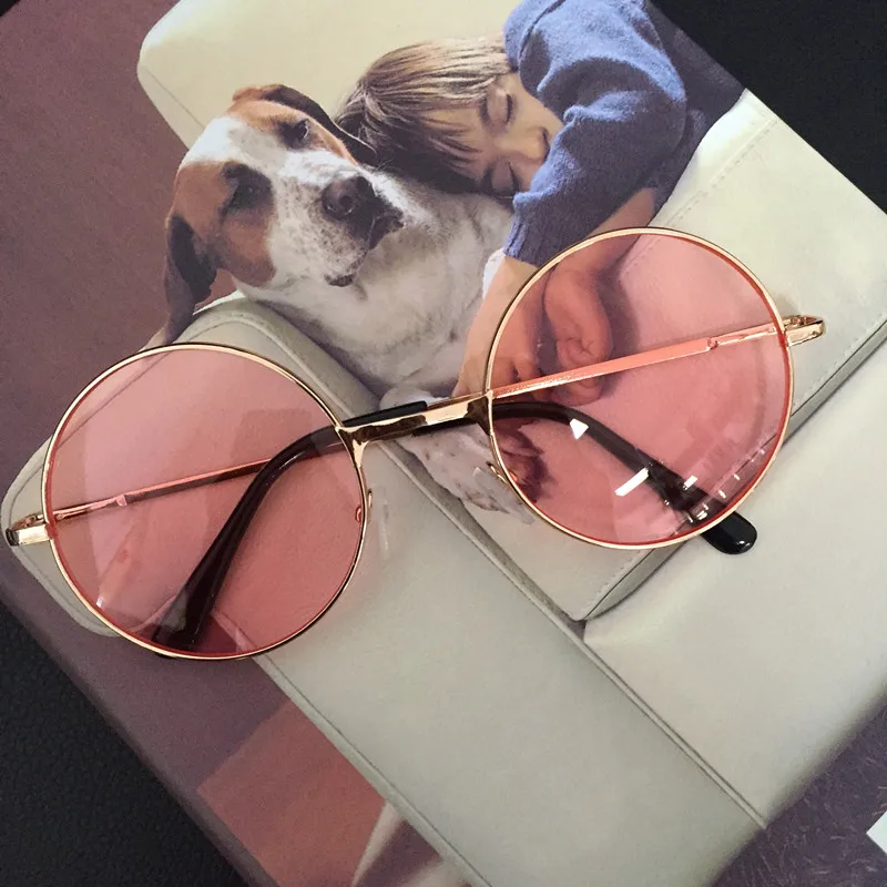 HBK Мода 2017 круглые маленькие брендовые крутые Солнцезащитные очки женские