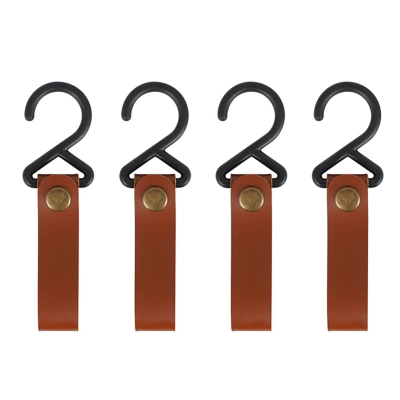 

New-4Pcs Открытый Кемпинг, крючки, станок и PU стойки крюк Портативный ветряного троса горшок подвесная Скоба для кемпинга на открытом воздухе П...