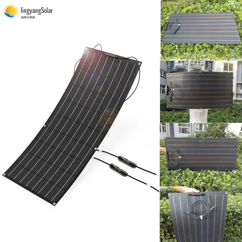 100 Вт/18 в солнечная панель sunpower высокая чувствительность Гибкий тонкий пленочный солнечный элемент ETFE водонепроницаемый