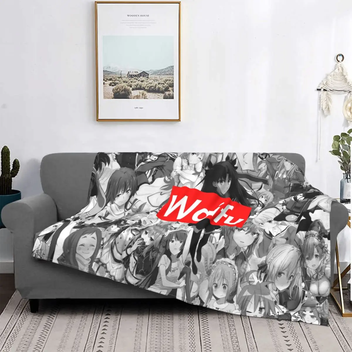 

Anime Girl Waifu Blanket Super Soft Warm Microfibre Throw Blankets