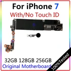 Материнская плата для Iphone 7, оригинальная, сбез Touch id, разблокирована, для материнской платы Iphone 7, чистая, с системой IOS, тест полных чипов