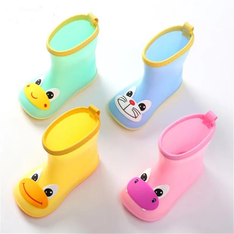 

New Fashion Classic Children's Shoes PVC Rubber Kids Baby Cartoon Shoes Children's Water Shoes Waterproof Rain Boots