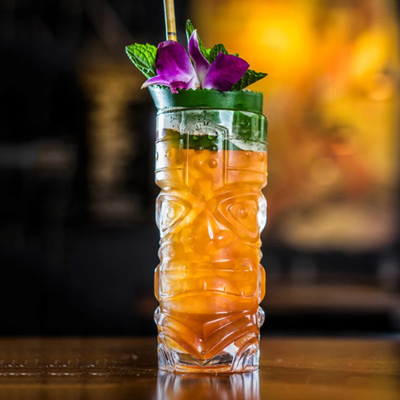 Стеклянная Кружка Tiki современный бар кулер прозрачные тумблеры | Дом и сад