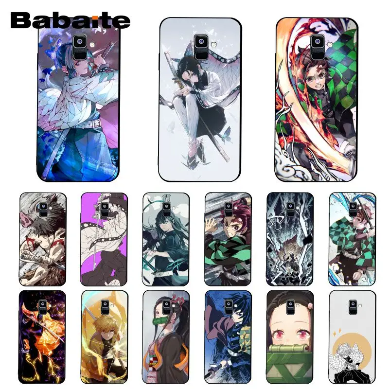 Babaite демон убийца Kimetsu без Yaiba чехол для телефона Samsung Galaxy A7 A50 A70 A40 A20 A30 A8 A6 плюс A9 2018