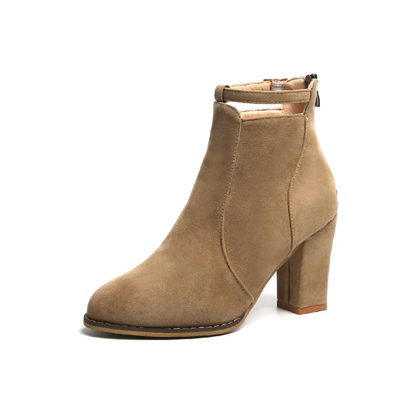 Европейские Брендовые женские ботинки Осень Зима Новые мартинсы на высоком