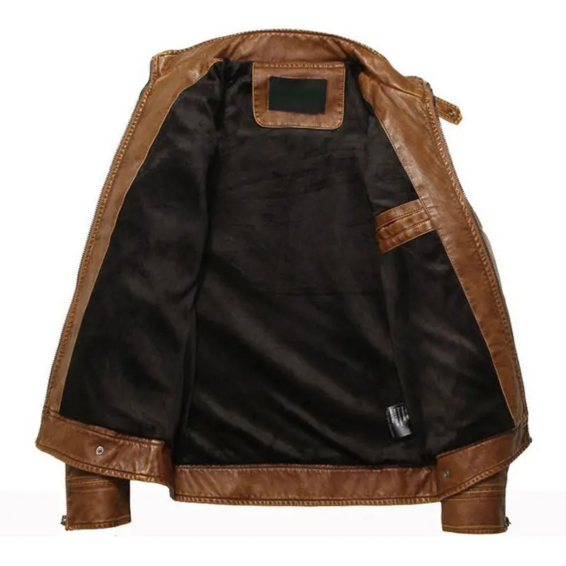 Новое поступление брендовая мотоциклетная кожаная куртка для мужчин мужская