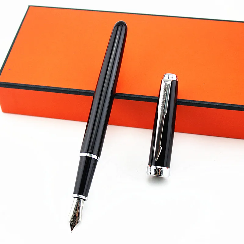 Ручка перьевая из нержавеющей стали под крокодила со средним наконечником| |