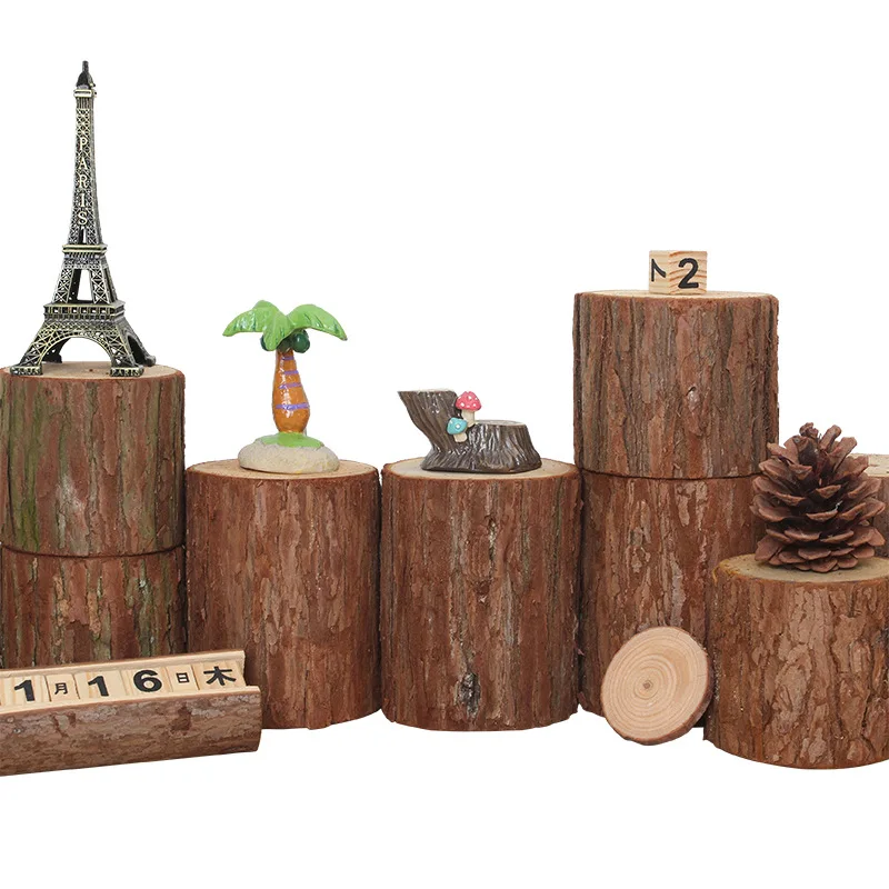 

1/2pcs Pastoral Original Wooden Stake Fake Flower Vase Ornaments Racks Decoration Crafts Handicrafts Wall Hanging Decorations