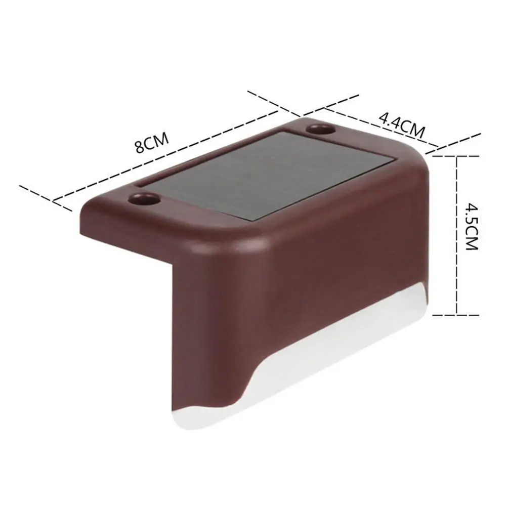 

4pcs Solar Deck Lights Solar Step Lights Outdoor IP65 Waterproof Night Light Garden Landscape Step Stair Solar Deck Lights Wall