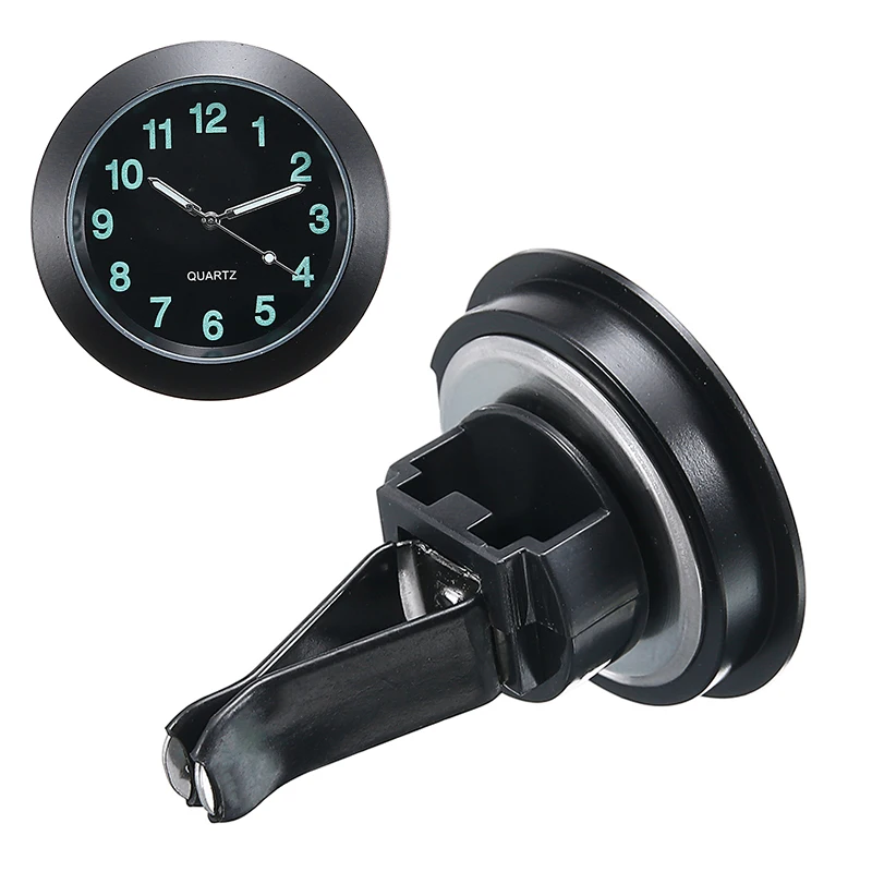 New Arrival 1pc Luminous Auto Gauge Clock Mini Car Air Vent Quartz Analog Clocks Watch With Clip for Replacement Parts | Автомобили и