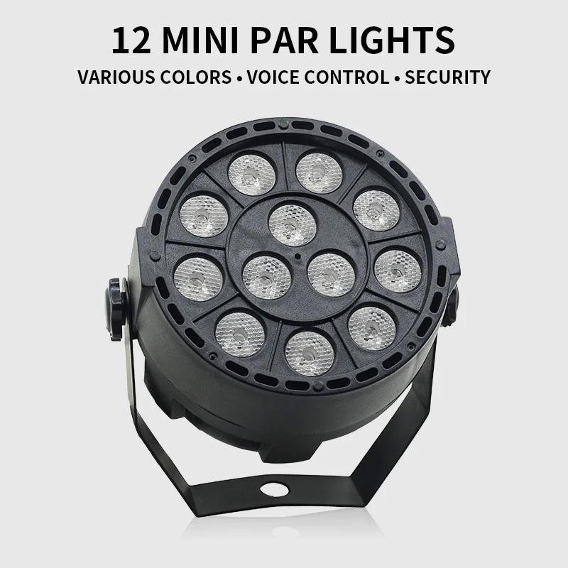 2 шт./лот 12x3 Вт Мини светодиодный Par RGB 3в1 светильник для сцены 12*3 Светильник