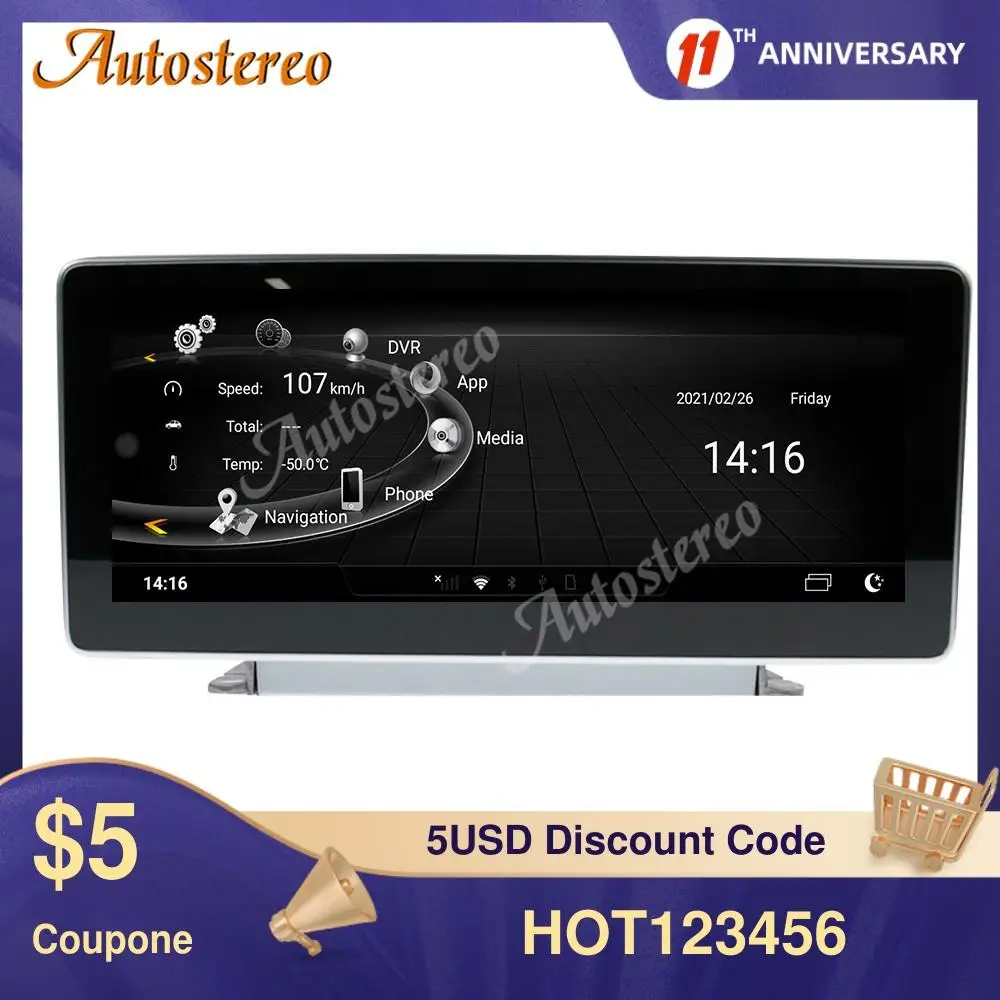 Автомагнитола для Audi A4 B9 2016-2019 Android 10 8 ГБ ОЗУ + 128 Гб ПЗУ