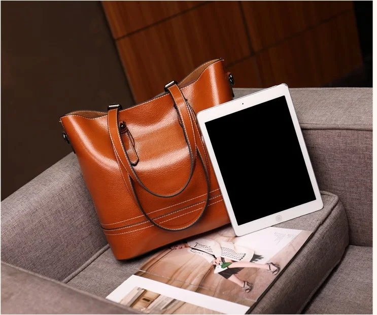 Сумка из натуральной кожи, женская сумка, Bolsos Mujer, роскошные сумки, женские сумки, дизайнерские винтажные Ретро большие вместительные повседневные сумки C817
