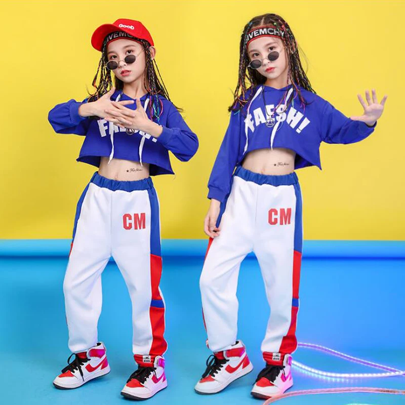 

Children hip hop Street jazz dance performance costume modern dance performance Suit Girls hip hop dance