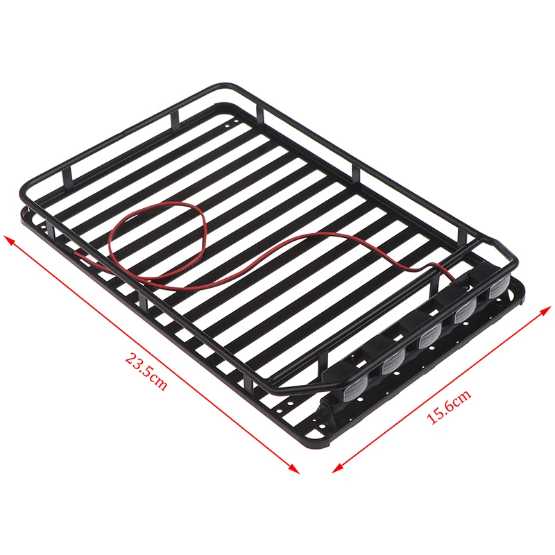 

Металлический кровельный Стеллаж с 5 Светодиодами для 1:10 RC Rock Crawler 90046 SCX10 D90