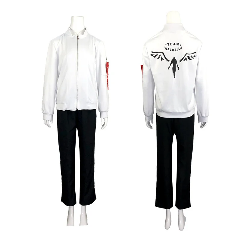 Костюм для косплея ханемия казатора из Токийского рептицита белое пальто