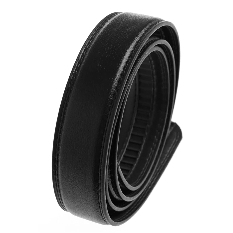 

Men's Faux Leather Automatic Business Belt Replacing Waistband Without Buckle K3NF