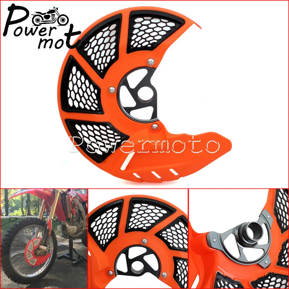 Orange Motorcycle Brake Disc Guard w/ Mounting Kit for EXC-F XCF SX-F EXC SMR XC SX 125 150 200 250 300 450 525 530 2003-15 | Автомобили и