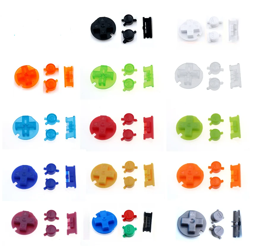 100 компл./Лот Пластиковые кнопки включения/выключения клавиатуры для Gameboy цвет GBC